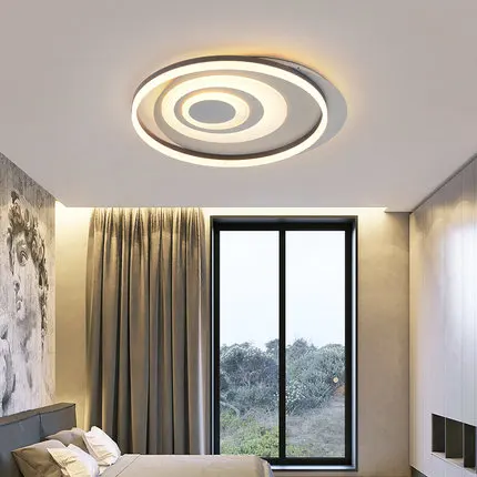 

LED Modern Iron Acryl Crystal Round Simple Lamparas De Techo Ceiling Lights.LED Ceiling Light.Ceiling Lamp For Bedroom