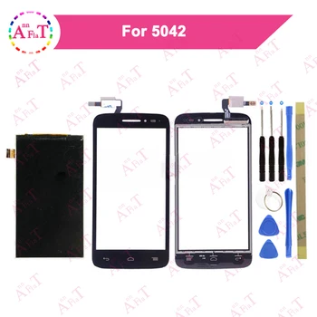

10pcs/lot 4.5'' For Alcatel One Touch OT5042 LCD Display Screen +Touch Screen Digitizer Black With Tool 5042