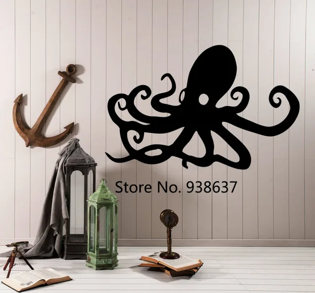 Best Quality Octopus Ocean Marine Sea Decor Wall Mural Vinyl Art Decal Sticker Dining Room Living Room Interesting Home Decor Decals ZA951 Best Quality Octopus Ocean Marine Sea Decor Wall Mural Vinyl Art Decal Sticker Dining Room Living Room Interesting Home Decor Decals ZA951