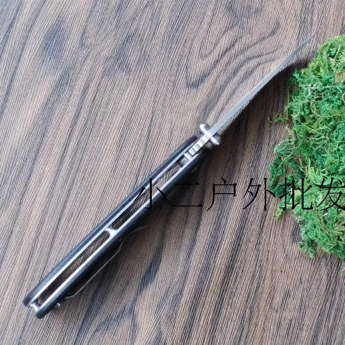 جنزو G727M فايربيرد 58-60HRC 440C G10 أو الخشب مقبض سكين للفرد بقاء أداة تخييم جيب سكين التكتيكية في الهواء الطلق EDC أداة