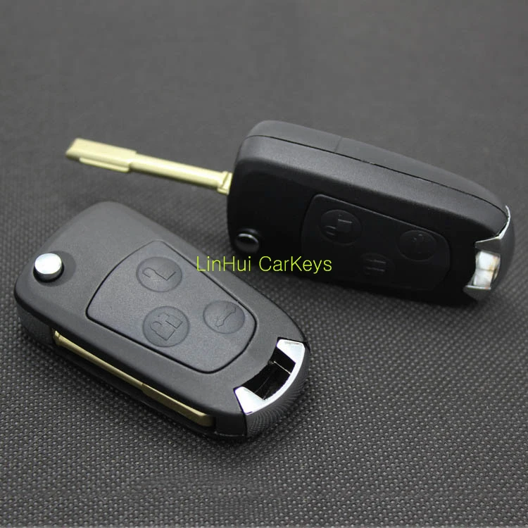 PINECONE для FORD MONDEO FOCUS FIESTA C S MAX GALAXY Key Shell 3 кнопки Uncut Латунное лезвие модифицированный пустой корпус для дистанционного ключа чехол 1 шт