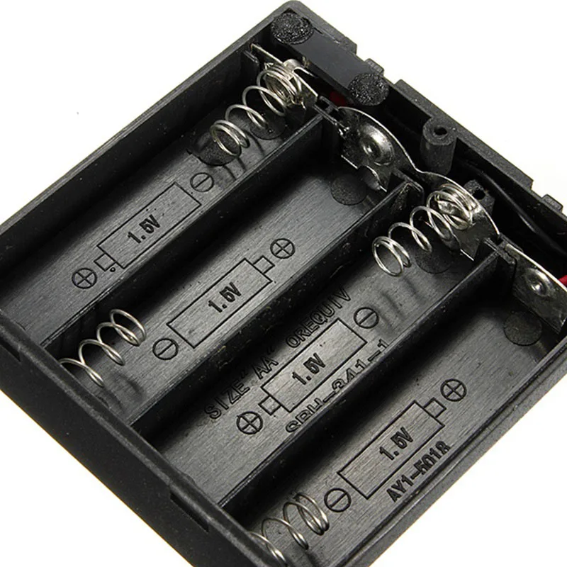 

1.5V DIY Storage Box Holder Case High Quality 4x AA Battery Storage Case Box Clip Holder For 4X AA Rechargeable Battery