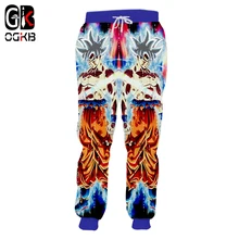 OGKB новые модные мужские забавные с принтом Dragon Ball Z 3D спортивные штаны с героями мультфильмов Goku спортивные штаны для мужчин спортивные штаны полной длины 5XL