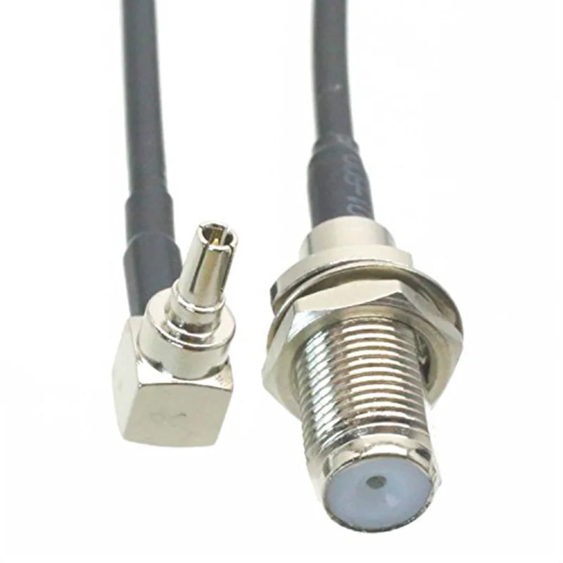 

ALLISHOP 10 Pcs 15cm F TV Female Nut to CRC9 Male F Female to CRC9 Right Angle Crimp RG174 Jumper Cable #Rocheuk#