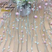 PanlongHome 2017 1.3M Wide 8 color 3D Pompom embroidery mesh cloth pom pom lace For Spring/summer fashion women's dress fabric PanlongHome 2017 1.3M Wide 8 color 3D Pompom embroidery mesh cloth pom pom lace For Spring/summer fashion women's dress fabric