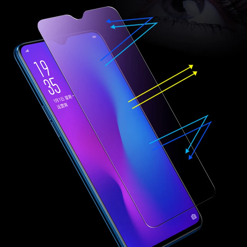 Anti Blu Ray Tempered Glass Protective Film For OPPO R17 Pro Screen