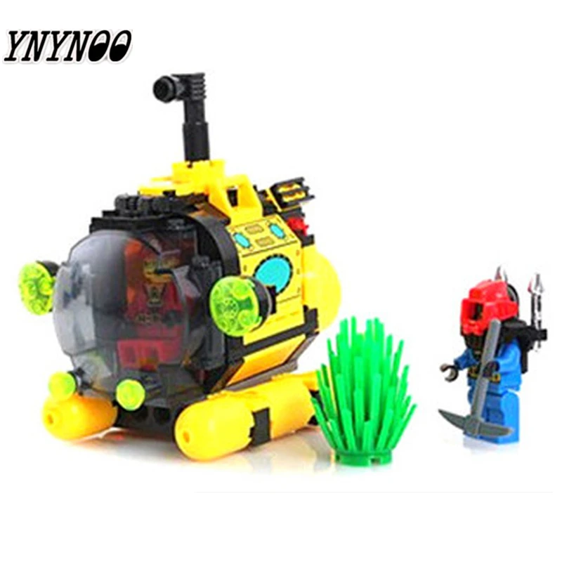 

YNYNOO ENLIGHTEN 1213 City Series Treasure hunt tiny submarine Building Blocks Model Kids Toys For Children compatible Legoingly