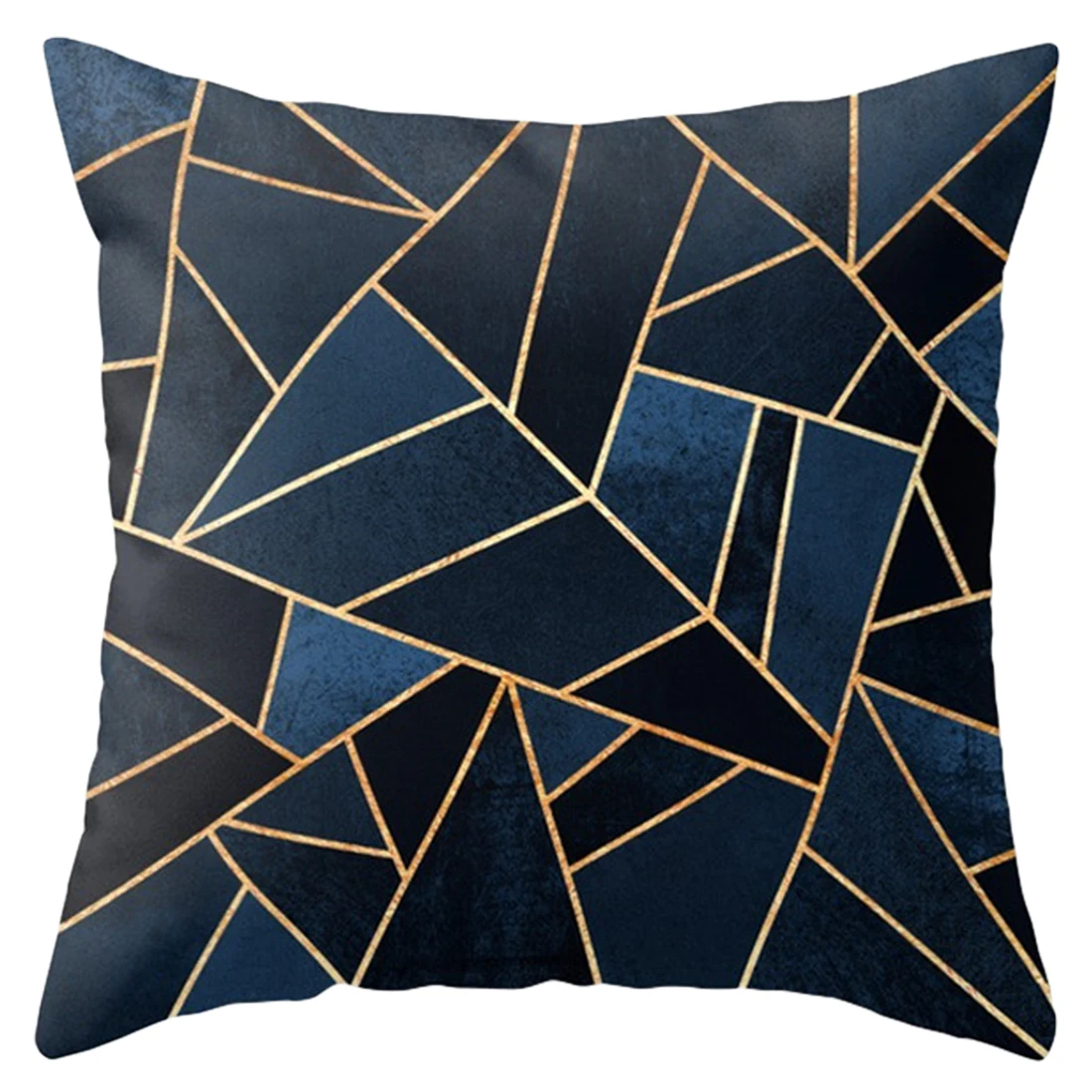 45*45 cm Colorful Geometric Cushion Cover Polyester Pillow Case Black And White Home Decorative Pillows Cover For Sofa Car - Цвет: 19