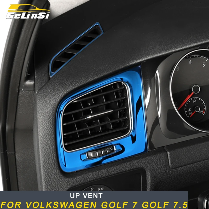 

Gelinsi For Volkswagen Golf 7 Golf 7.5 Car Styling Up A/C Vent Outlet Panel Cover Trim Frame Sticker Interior Accessories