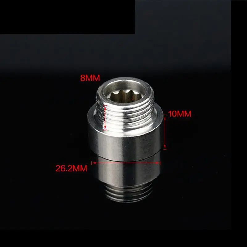 

1/2" Male to 1/2" Female BSP Thread 10mm Hex Socket Equal Pipe Fitting Stainless Steel Quick Hose Straight Connector
