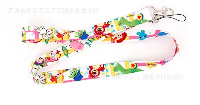 

new 1pcs anime cute cartoon Toy story Key Lanyard Badge ID Cards Holders Neck Straps with Keyring Gifts Party Favors