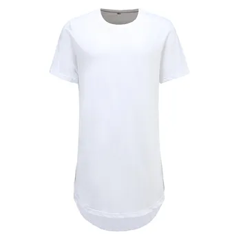 

Hip Hop Off White Extended Length Arc bottom T Shirt Men/Women Cotton T-Shirt Kanye West Men Fashion Tracksuit Male Sweatshirt