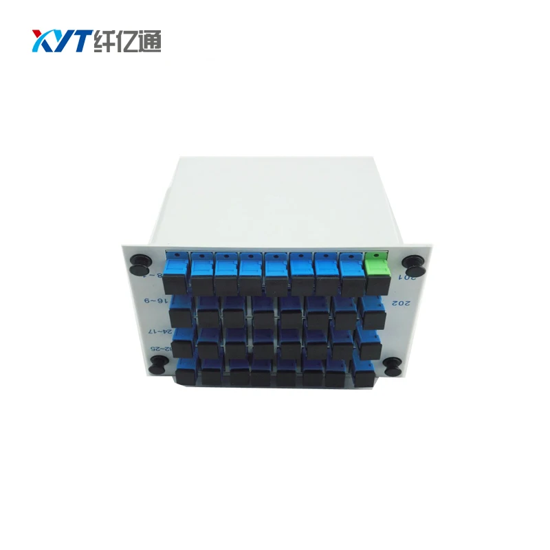 

CATV networks 1*64 PLC splitter insert type fiber optic splitter with SC connector free shipping