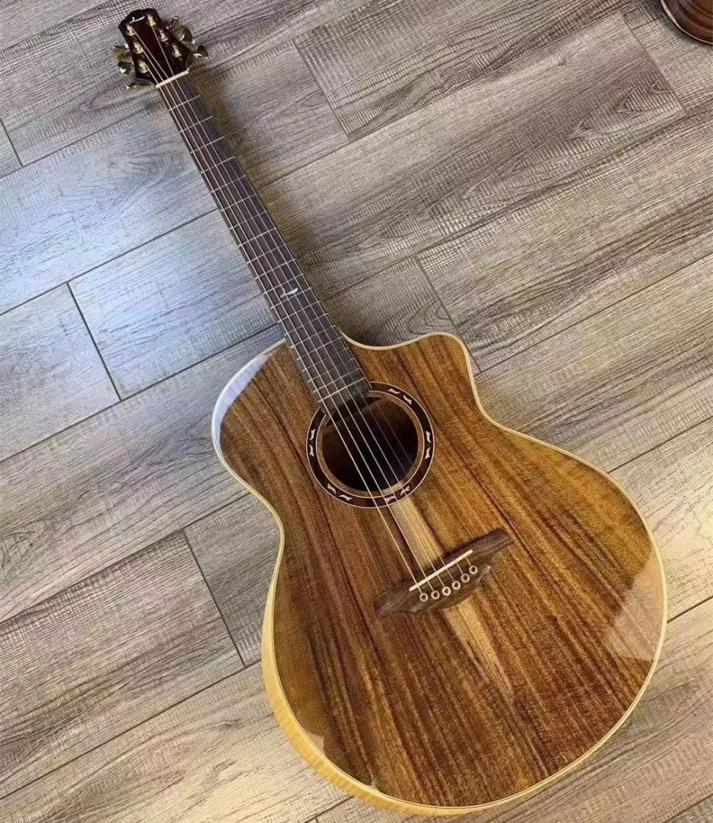 

Le Chant 41 inch All solid koa wood Acoustic Guitar,New arrival Solid KOA Guitar,hand made koa Guitarra acustica