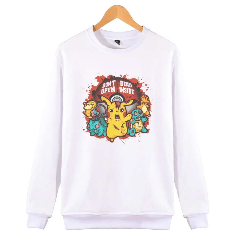 New Mens Pokemon Pikachu Anime Logo Brand Hoodies Sweatshirts Funny Pokemon Men Autumn Clothes 