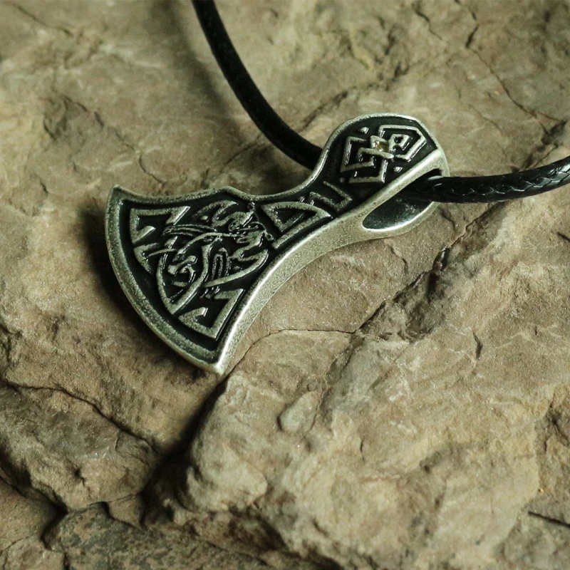 Lanseis 1 шт. скандинавский талисман Викинг кулон с вороном черная птица Кельт ожерелье с вороной мужской кулон ювелирные изделия