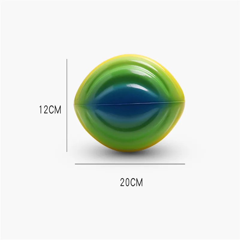 Детский регби Открытый игрушка сожмите мяч Спорта Радуга мяч для регби обучение игрушка для детей jeux enfant игры для детей D4