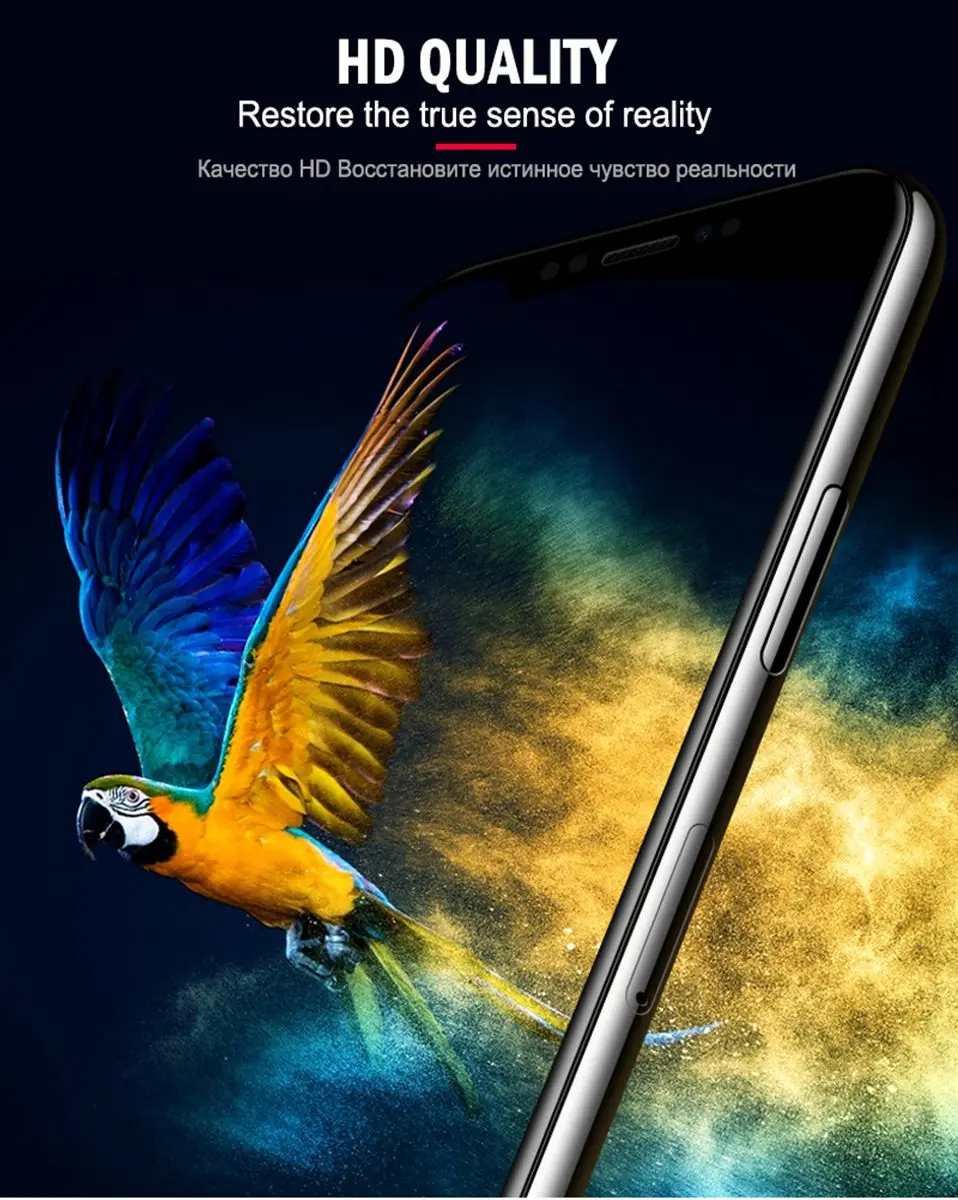 6D Protective Glass For iPhone X 10 XS Max Full Cover 9H Film For Screen Protector iPhone XS XR 6 6S 7 8 Plus Tempered Glass     (12)