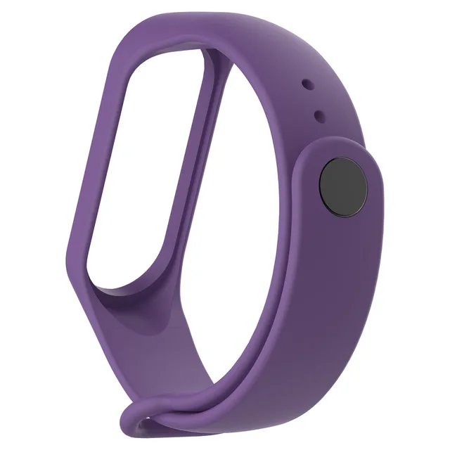 Sport Mi Band 3 4 Strap Wrist Strap for Xiaomi Mi Band 3 Sport Silicone Bracelet for Xiaomi Mi Band 3 Band3 Smart Watch Bracelet - Цвет: purple