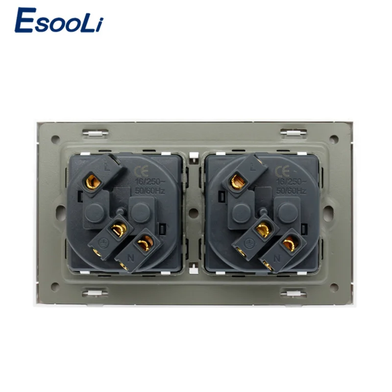 Esooli Высококачественная настенная розетка из поликарбоната с двойным