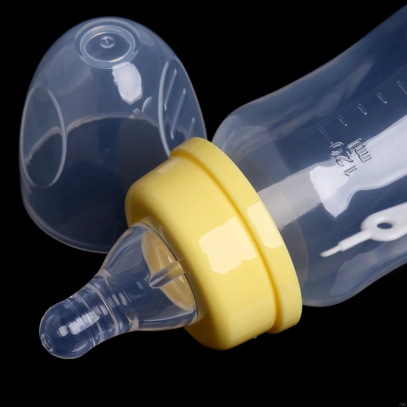 120ml Baby Newborn Nursing Nipple Bottle Silicone Pacifier Milk Water Feeding