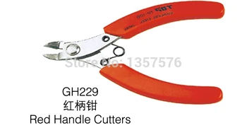

FREE SHIPPING 1pc/lot GH229 red handle cutter dental gold silver metal cutting scissors pliers, jewelry making DIY cutter tools