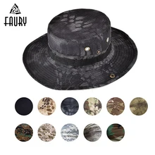 Армейские кепки джунгли камуфляж Шапочка для бассейна Открытый тактический охотничья шляпа путешествия солнцезащитная Кепка Ведро стиль шапки для рыбака высокого качества