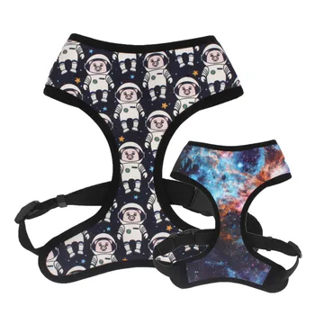 

space Dog Harness with neoprene breathable mesh to keep cool freely for pet puppy