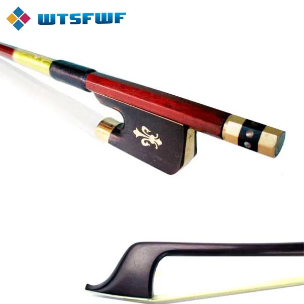 

Wtsfwf 5pcs/lot Full Size Brazil Wood Cello Bow Top Grade Pernambuco Cello Bow Flower Inlay Gold Mounted
