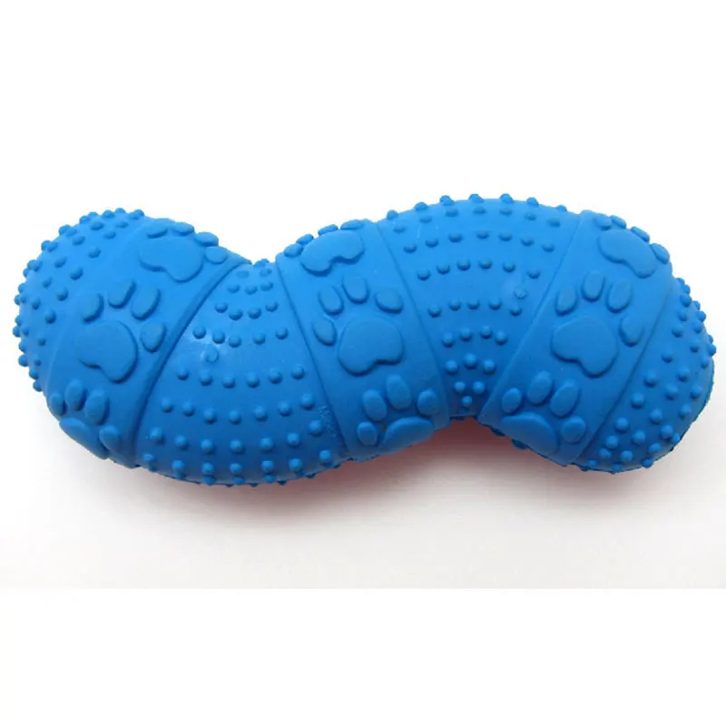 SENYEPETS Домашние животные игрушки для собак резиновый материал звук Torsion Bone продукты для домашних животных звуковая кость игрушки синий цвет Писк модная игрушка для собак