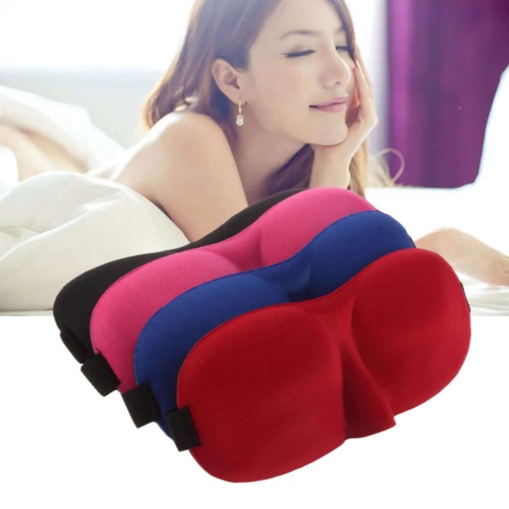 

Outdoor Travel Sleeping Aid Fashionable Sleeping Eye Mask Blindfold Cover Light Guide Sponge Eyeshade Eye Mask Black/Red/Blue