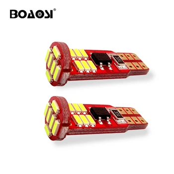 

10x Canbus IC Driver 12v 24v White Led T10 W5W Car Led Light Bulb 4014 SMD Auto Interior License Parking Lamp Non Polarity