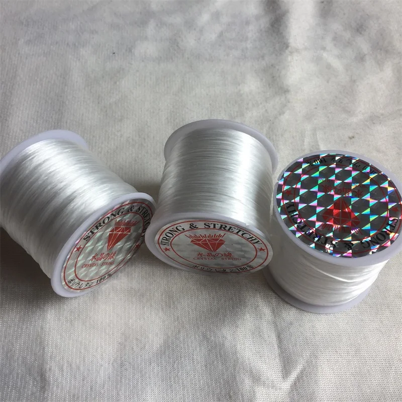 

60Meter Roll 0.8MM Japan Stretchy Elastic Rope String Line Cord Beading Thread Beads DIY for Jewelry Making Bracelet&Necklace