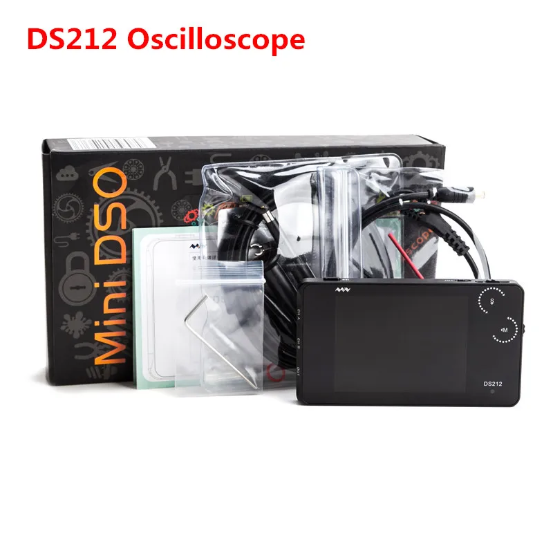 2 канала Мини DSO Nano DSO212 DS212 цифровой осциллограф Профессиональный портативный DS 212+ MCX комбинированный зонд+ Чехол держатель кольца - Цвет: DS212 ONLY