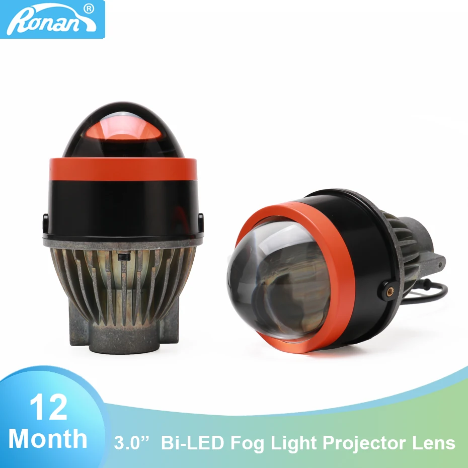 

Ronan 3.0 inch bi led fog light lens 5500k 2800lm full waterproof easy installation car headlight for DIY retrofit
