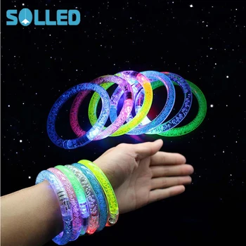 

SOLLED Creative Multicolor Luminous Bracelets Lights Fashion Creative Glow Sticks Party Props wholesale