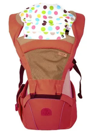 Промо-акция! Передний и задний рюкзак для новорожденных, удобный рюкзак для младенцев, слинг - Цвет: Красный