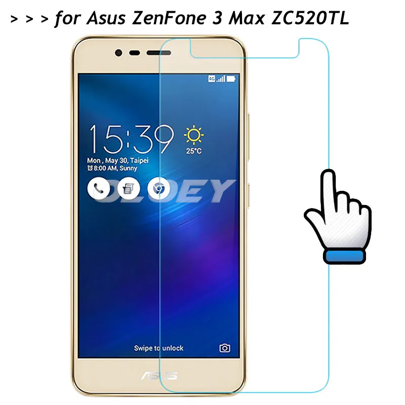 Для Asus ZenFone 3 Max ZC520TL закаленное Стекло 9 H спереди Экран протектор Защитная пленка