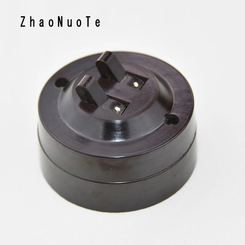 5pcs Retro Light Switch Table Lamp Toggle Switch Flat Circular Surface