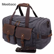 Высокое качество парусиновая дорожная сумка в стиле ретро для мужчин, Сумки из натуральной кожи; для повседневного ношения; сумка через плечо для мужчин YD239