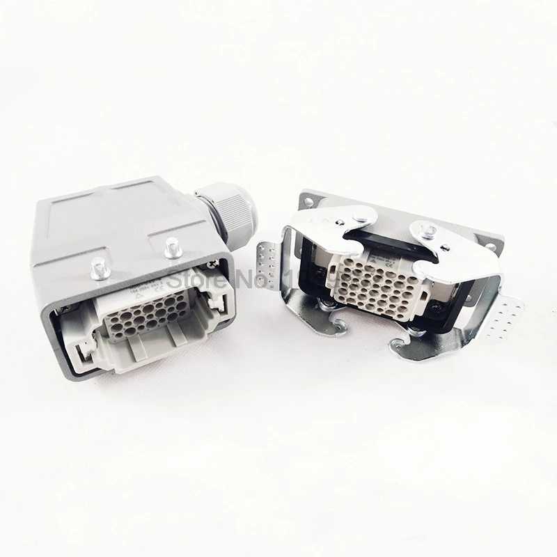 Conectores de alta resistencia HDD-042-1 F/M 42pin 10A enchufe de conector de aviación rectangular 