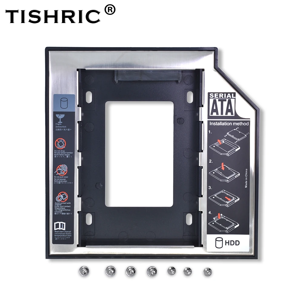 Tishric Optibay 2nd Hdd Caddy 9.5Mm Aluminium Universal Sata 3.0 2.5 "Ssd Case Harde Schijf Adapter Dvd Hdd voor Laptop Odd|plastic device|plastic tubeplastic toy storage boxes - AliExpress