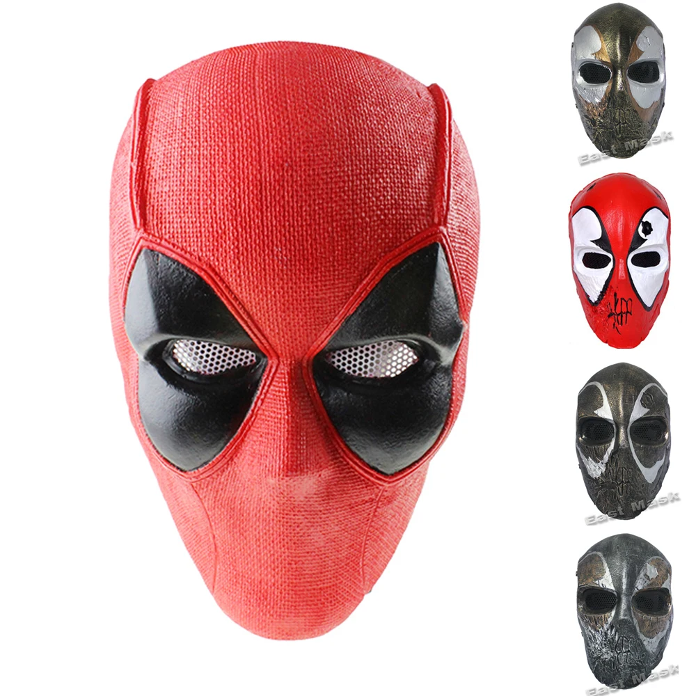 Deadpool Airsoft Fiberglass Mask Marvel Wade Wilson Mutants XForce Cool