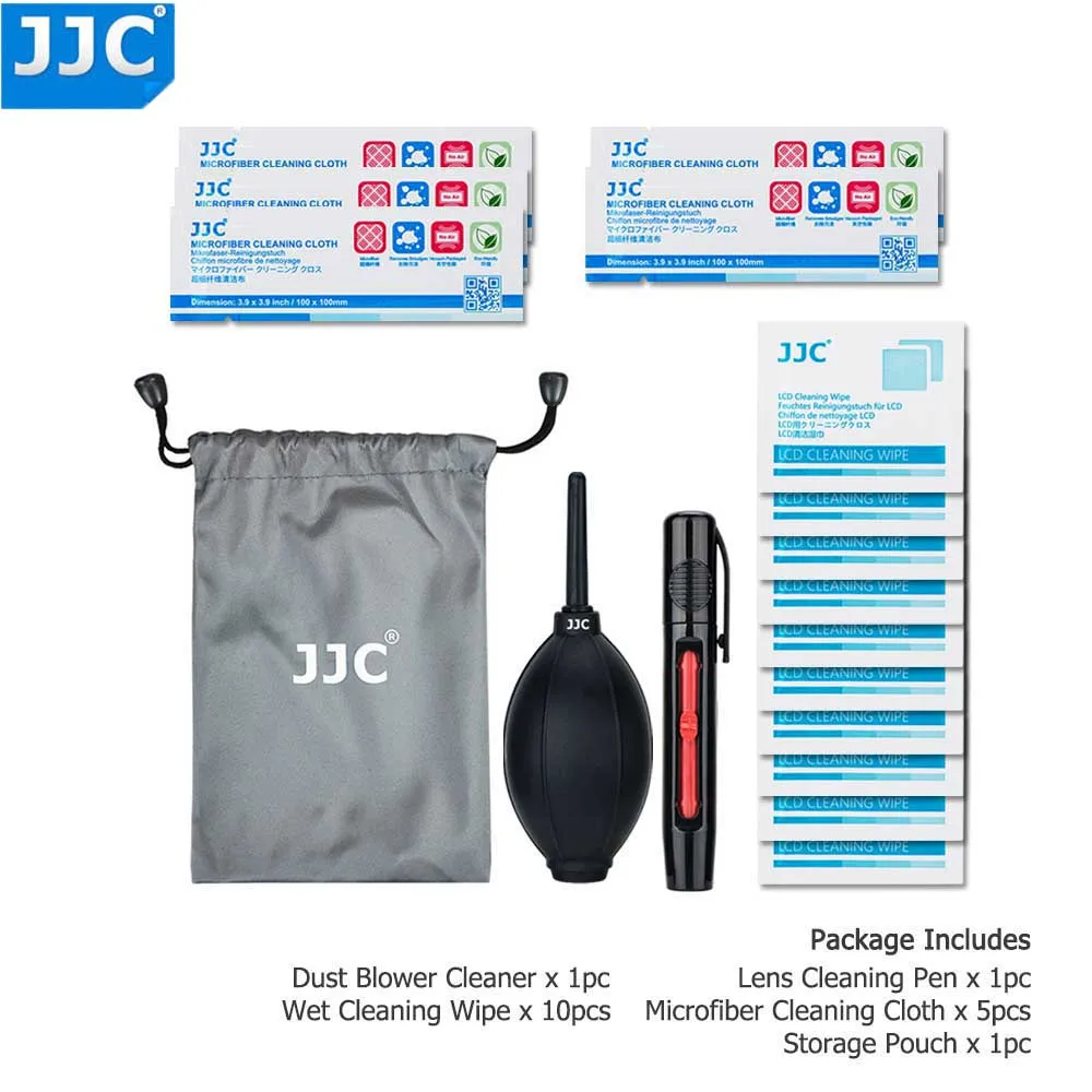JJC CL-JD1 камера набор для очистки воздуха пыли воздуходувка волокно ткань для чистки объектива ручка для Nikon/sony/Olympus/Canon DSLR сенсор очистки