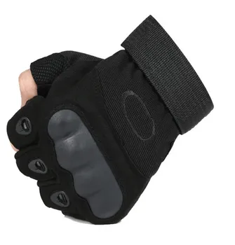 

2020 Direct Selling New Solid Wrist Winter Gloves Eldiven Half Outdoors Man Fighting Tactical Gloves Moto Fingerless 3 Color