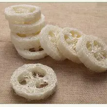 300 шт/партия натуральный Luffa Loofa ломтики луфы ручной работы под заказ мыло-мочалка инструменты Чистящая губка держатель для мыла для лица SN109