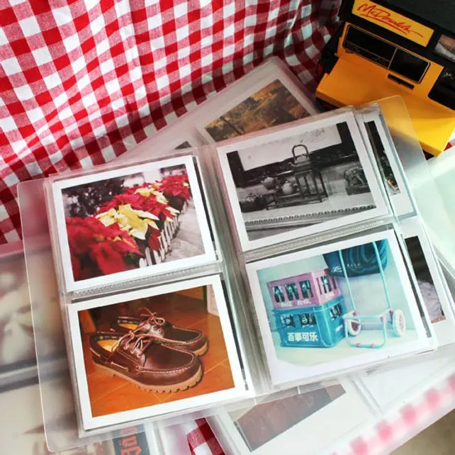 Фото Фотоальбом Polaroid/держатель пленки полупрозрачный для Polaroid FP-100c, Fujfilm Instax Wide Polaroid PX70, PX680, PX600 PX №2