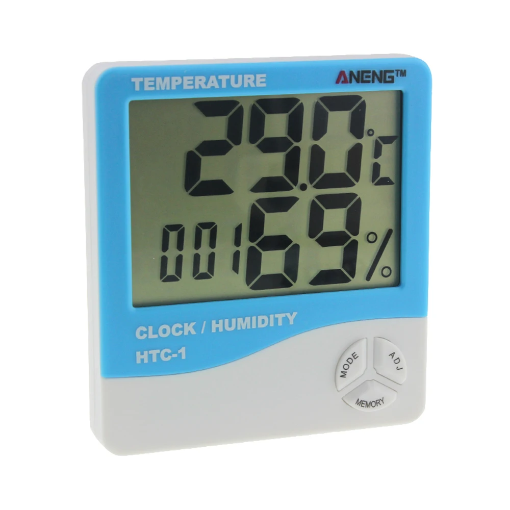 Large screen HTC 1 digital electronic thermometer hygrometerin