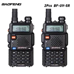 2 шт./лот Baofeng UV-5R портативная рация портативные рации 128CH VHF/UHF 136-174/400-520 МГц приемопередатчик Обновление версии