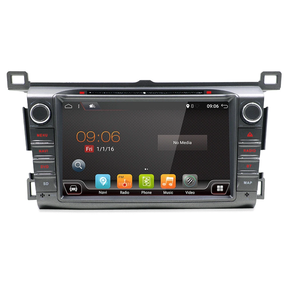 Clearance HD Octa 8 Core 2 din car radio GPS Android 9.0 Car DVD Player For Toyota RAV4 RAV 4 2013 2014 2015 2016 radio cassette recorder 1